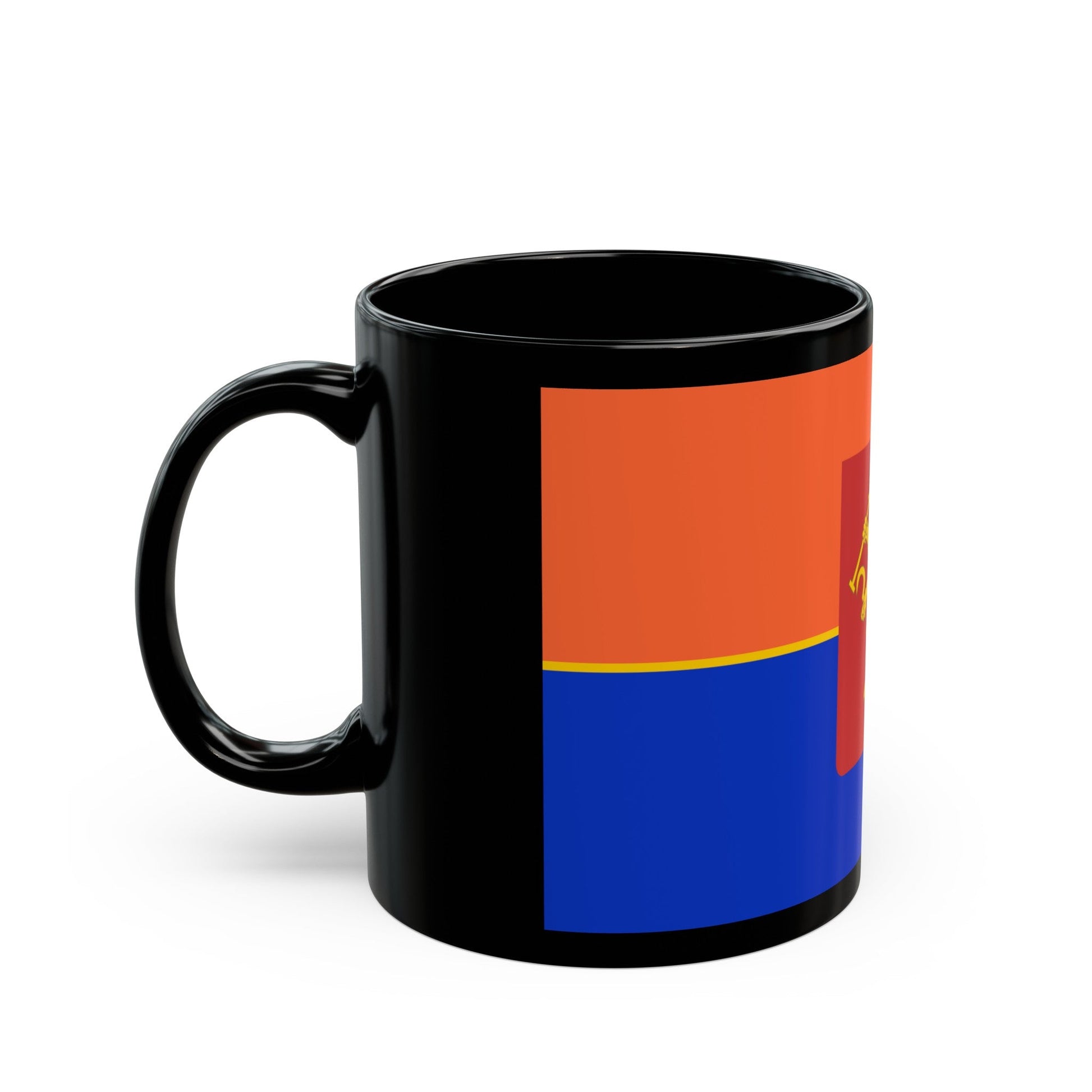 Flag of Krasnoyarsk Russia - Black Coffee Mug-The Sticker Space