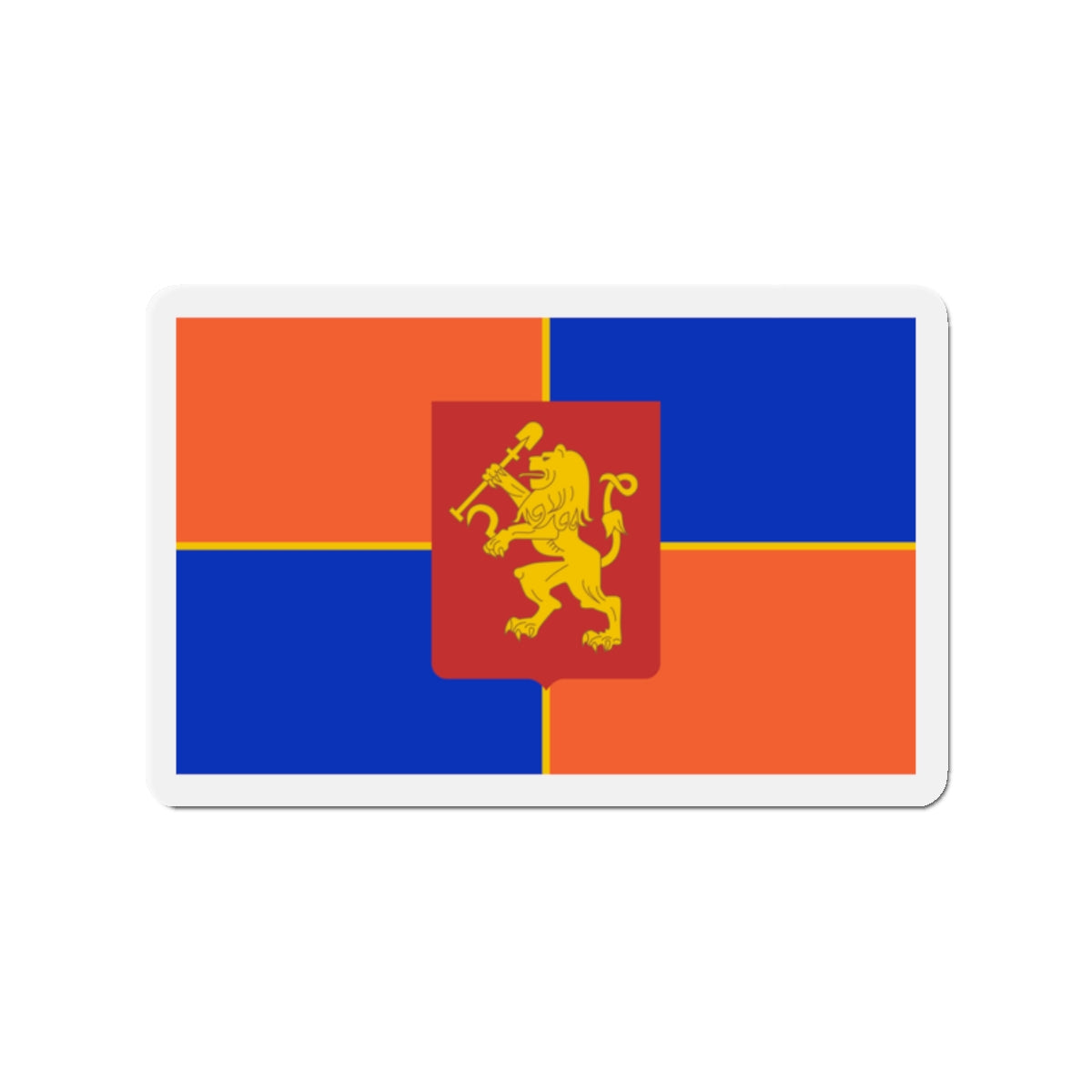 Flag of Krasnoyarsk Russia - Die-Cut Magnet-2" x 2"-The Sticker Space