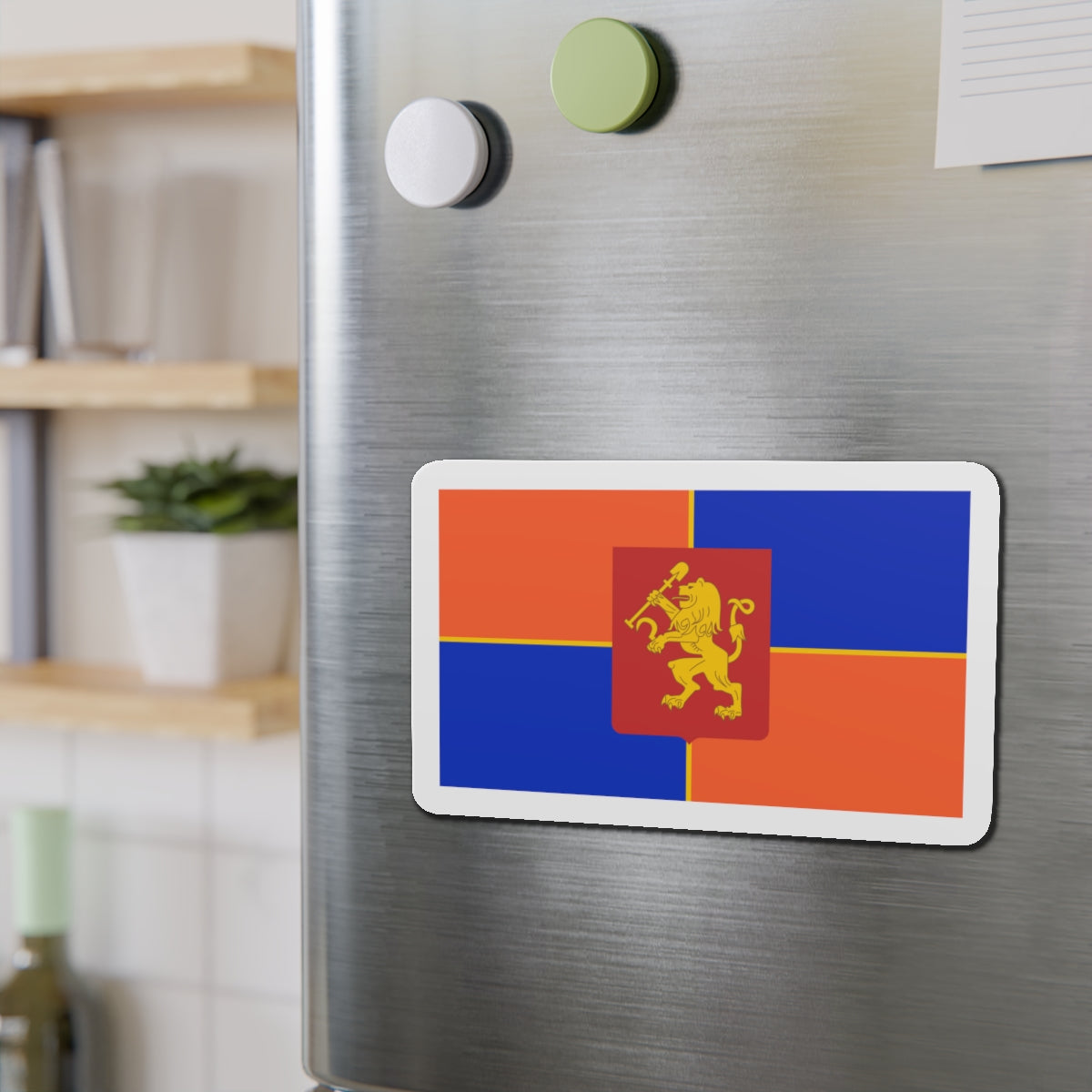 Flag of Krasnoyarsk Russia - Die-Cut Magnet-The Sticker Space