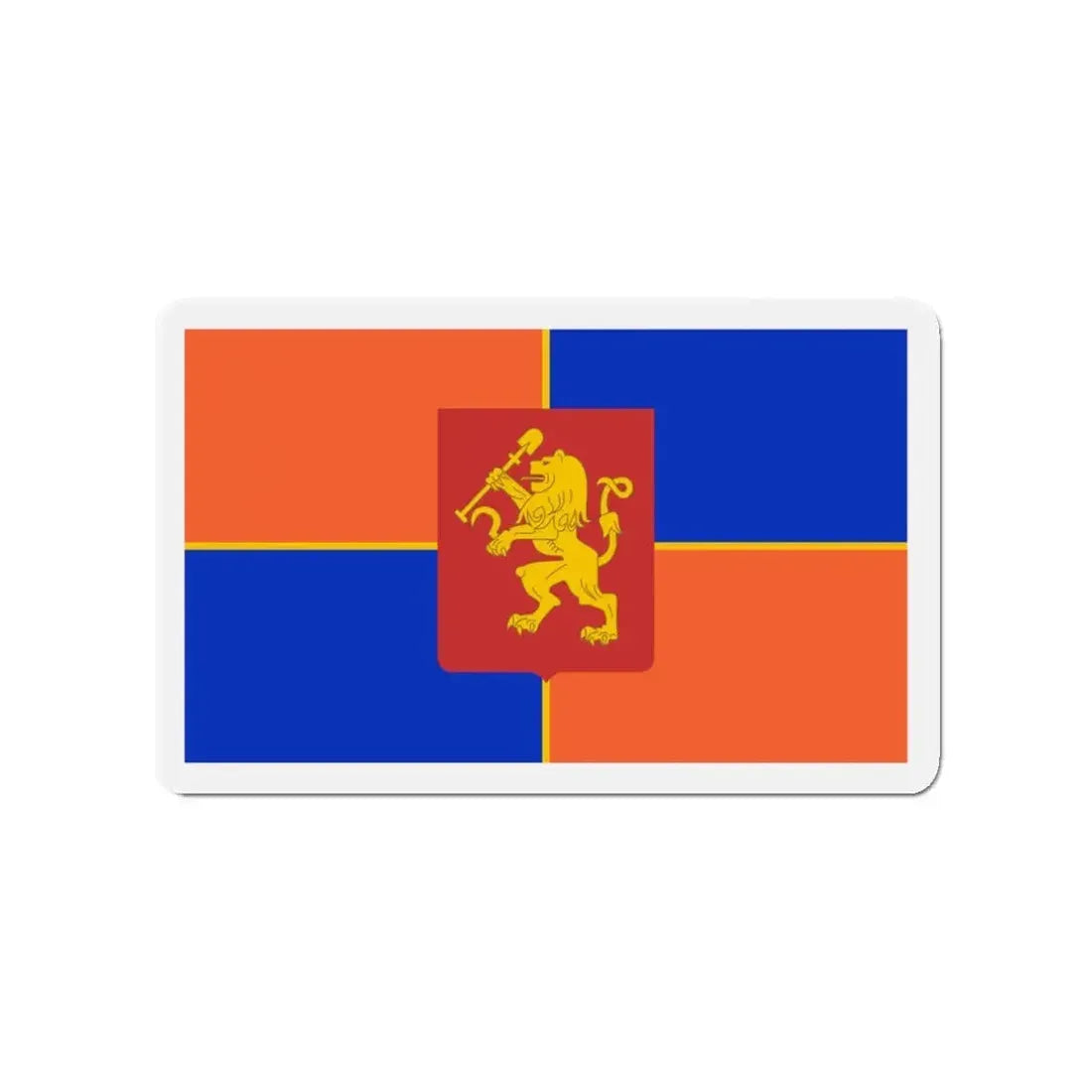 Flag of Krasnoyarsk Russia - Refrigerator Magnet 3 Inch - The Sticker Space