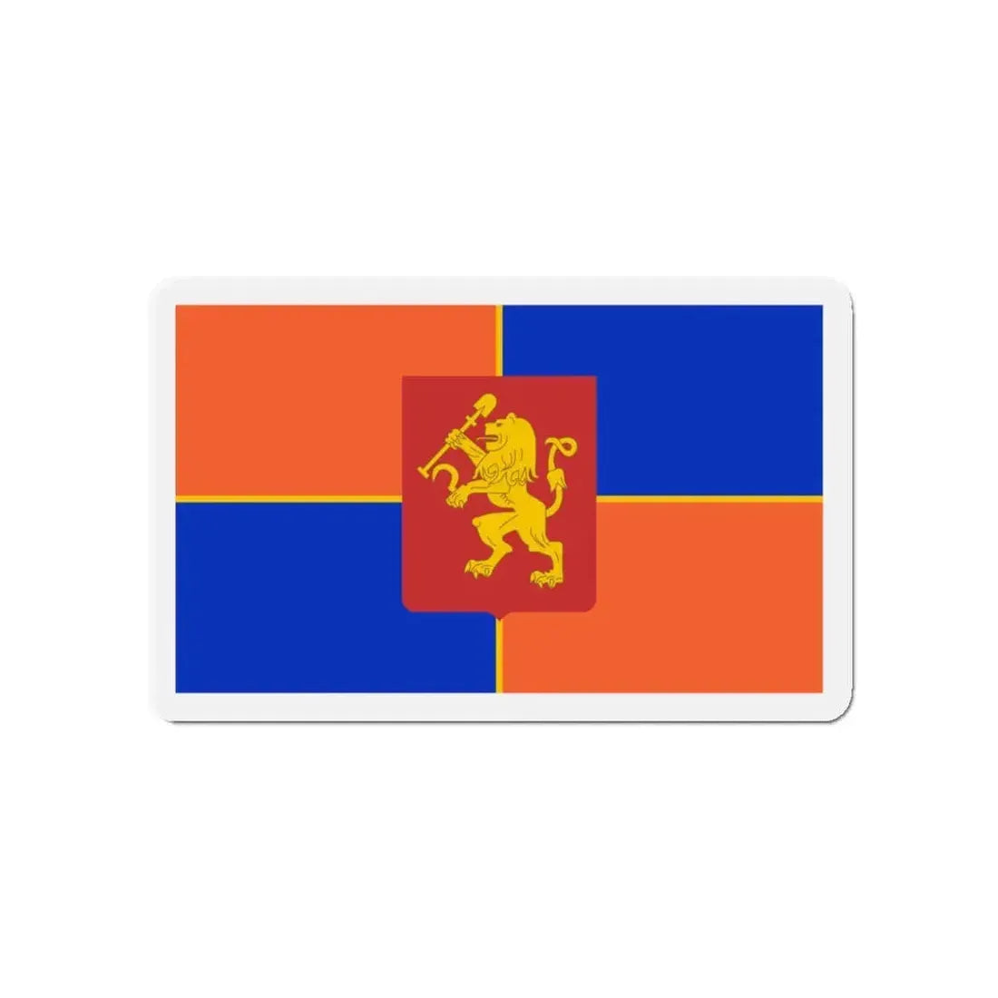 Flag of Krasnoyarsk Russia - Refrigerator Magnet 4 Inch - The Sticker Space