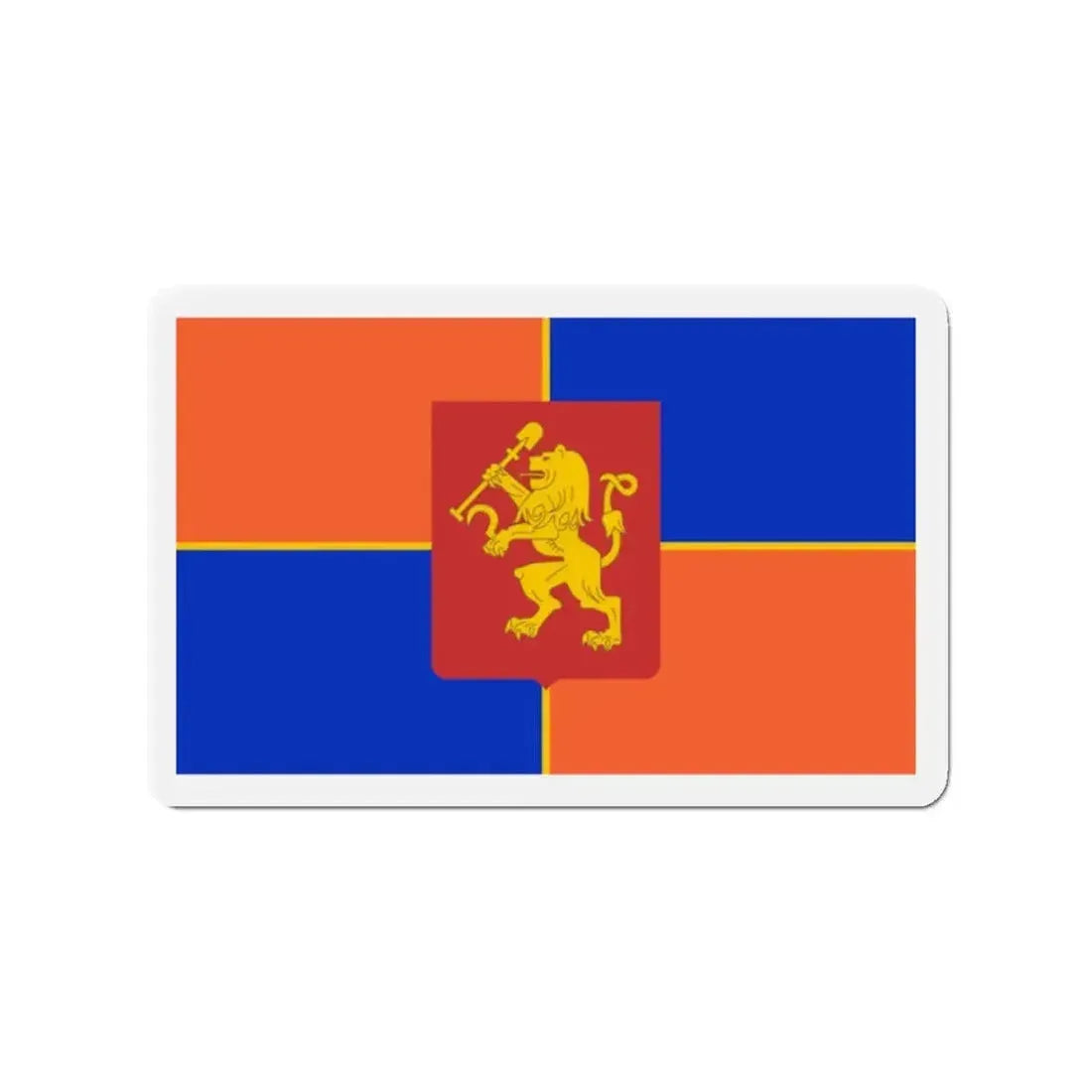 Flag of Krasnoyarsk Russia - Refrigerator Magnet - The Sticker Space
