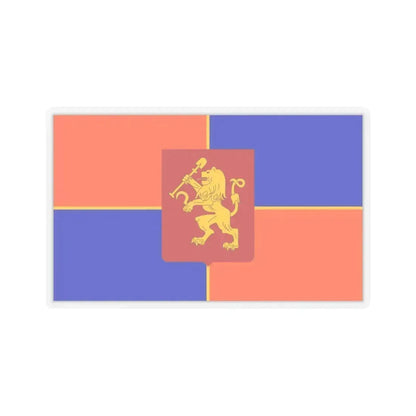 Flag of Krasnoyarsk Russia - STICKER Vinyl Kiss-Cut Decal 3 Inch Transparent - The Sticker Space