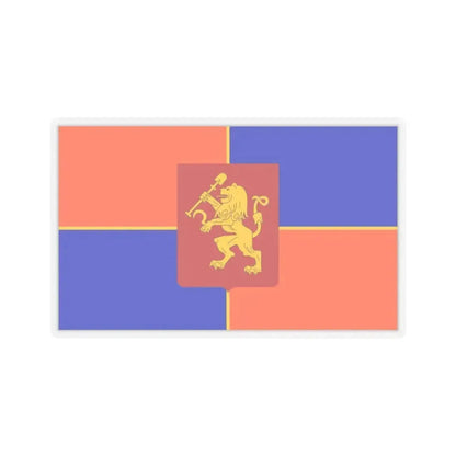 Flag of Krasnoyarsk Russia - STICKER Vinyl Kiss-Cut Decal 4 Inch Transparent - The Sticker Space