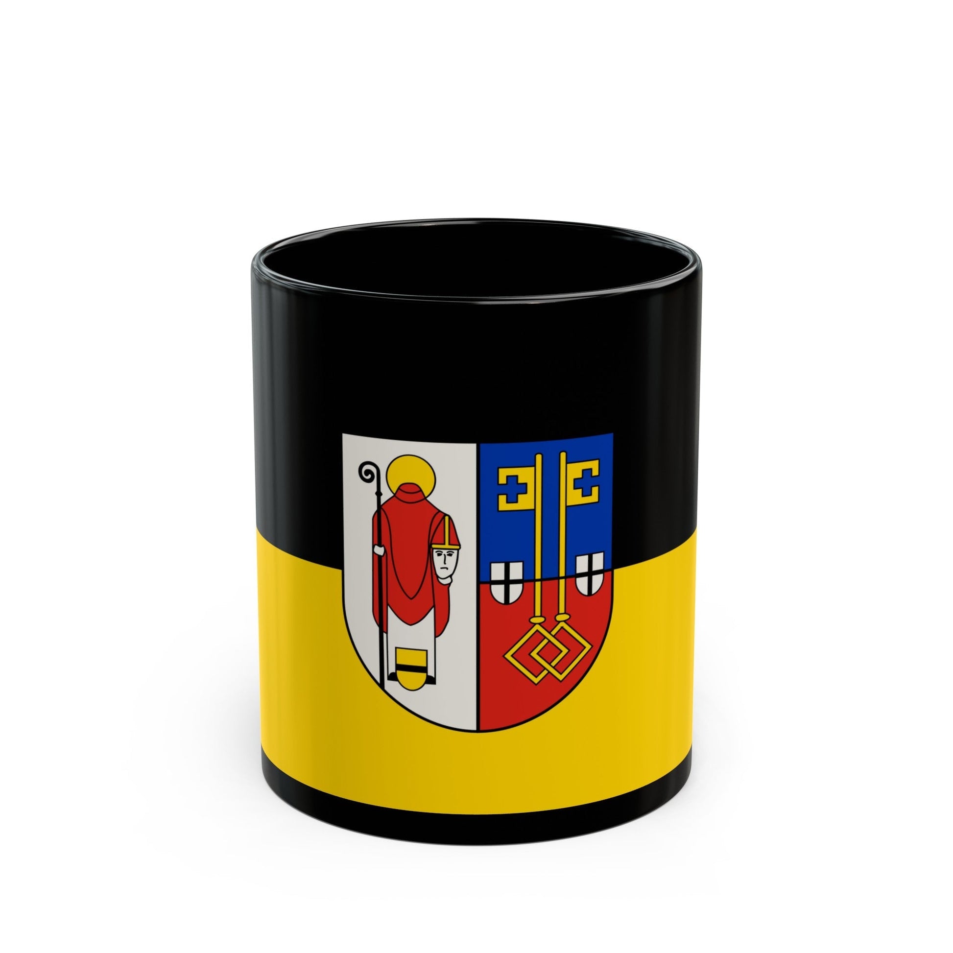 Flag of Krefeld Germany - Black Coffee Mug-11oz-The Sticker Space