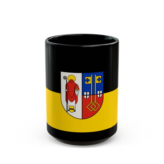 Flag of Krefeld Germany - Black Coffee Mug-15oz-The Sticker Space