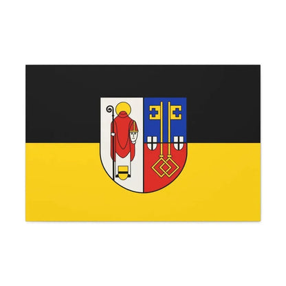 Flag of Krefeld Germany - Canvas Wall Art 30" x 20" 1.25" - The Sticker Space