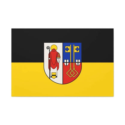 Flag of Krefeld Germany - Canvas Wall Art 36" x 24" 1.25" - The Sticker Space