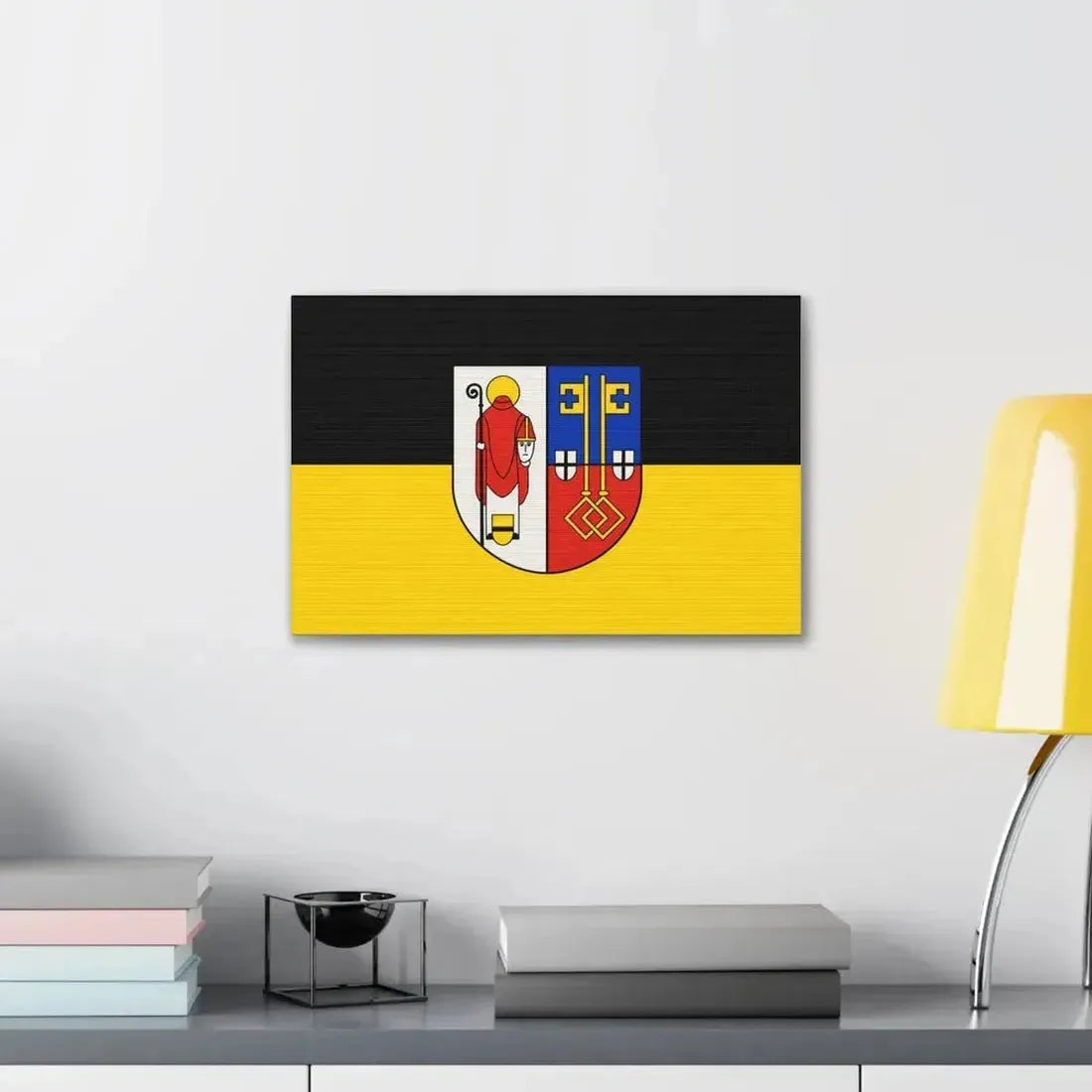 Flag of Krefeld Germany - Canvas Wall Art - The Sticker Space