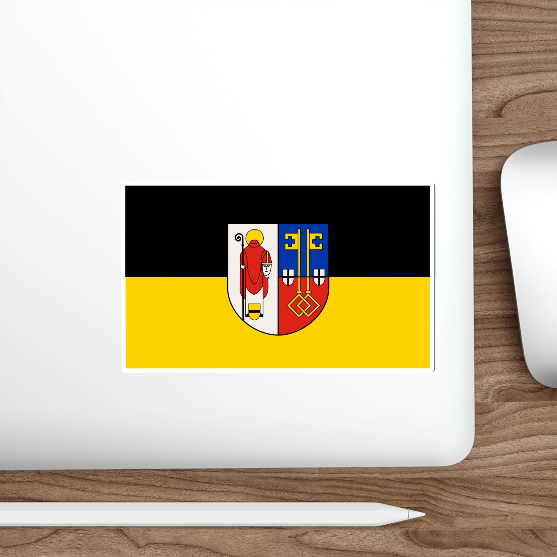 Flag of Krefeld Germany STICKER Vinyl Die-Cut Decal-The Sticker Space