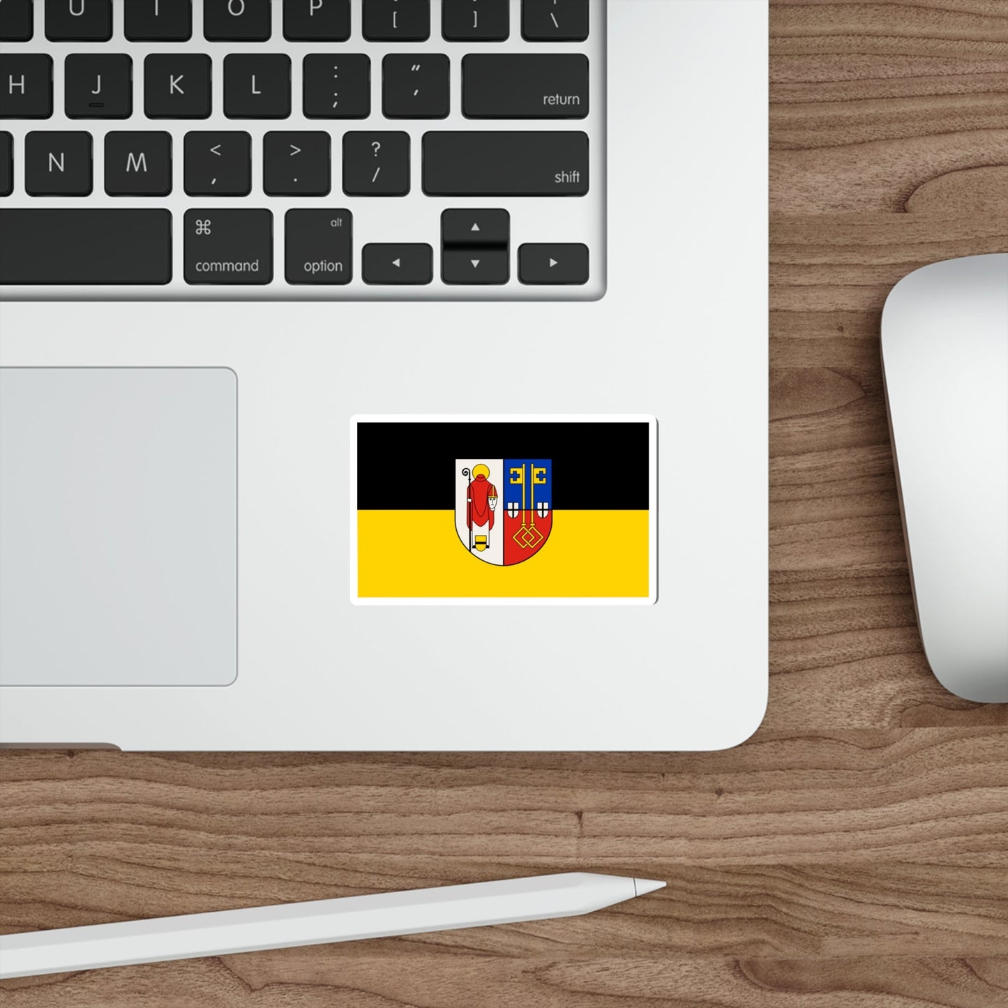 Flag of Krefeld Germany STICKER Vinyl Die-Cut Decal-The Sticker Space