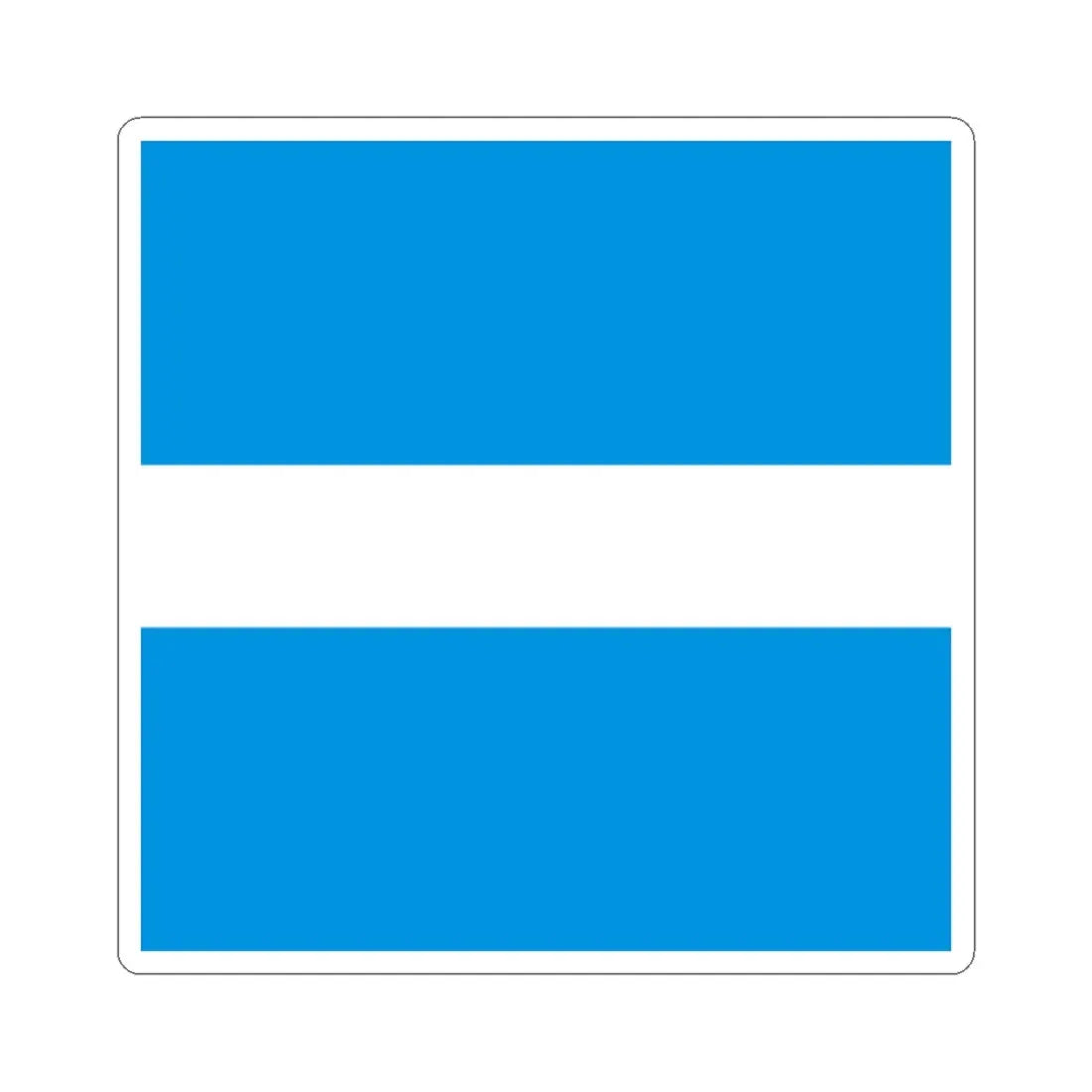 Flag of Kremenchuk (Ukraine) STICKER Vinyl Kiss-Cut Decal 2 Inch White - The Sticker Space