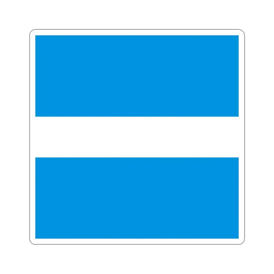 Flag of Kremenchuk (Ukraine) STICKER Vinyl Kiss-Cut Decal 2 Inch White - The Sticker Space