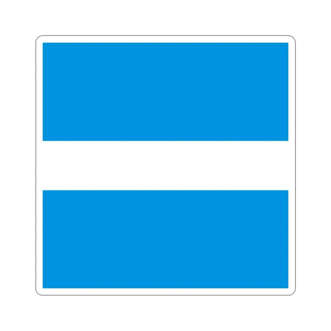Flag of Kremenchuk (Ukraine) STICKER Vinyl Kiss-Cut Decal 3 Inch White - The Sticker Space
