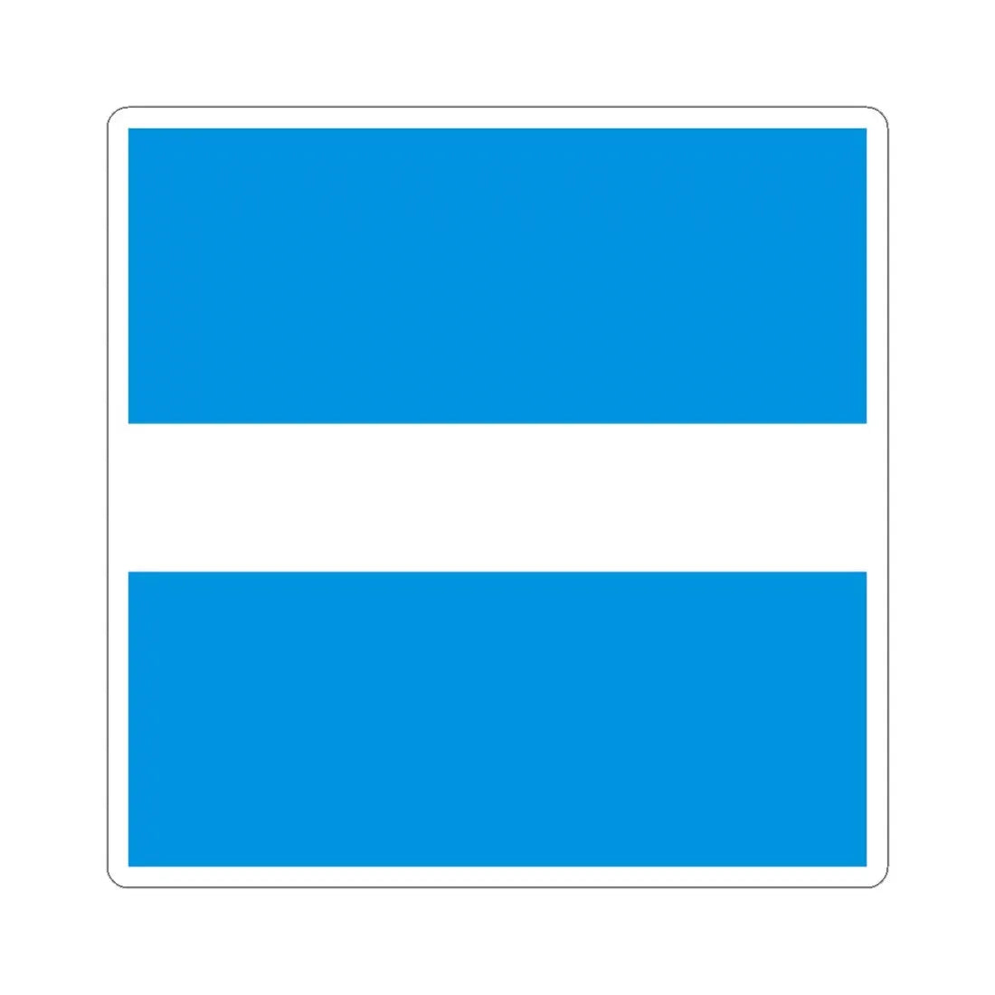 Flag of Kremenchuk (Ukraine) STICKER Vinyl Kiss-Cut Decal 4 Inch White - The Sticker Space