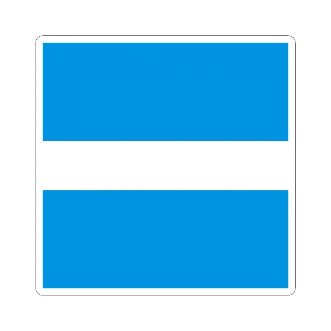 Flag of Kremenchuk (Ukraine) STICKER Vinyl Kiss-Cut Decal 6 Inch White - The Sticker Space