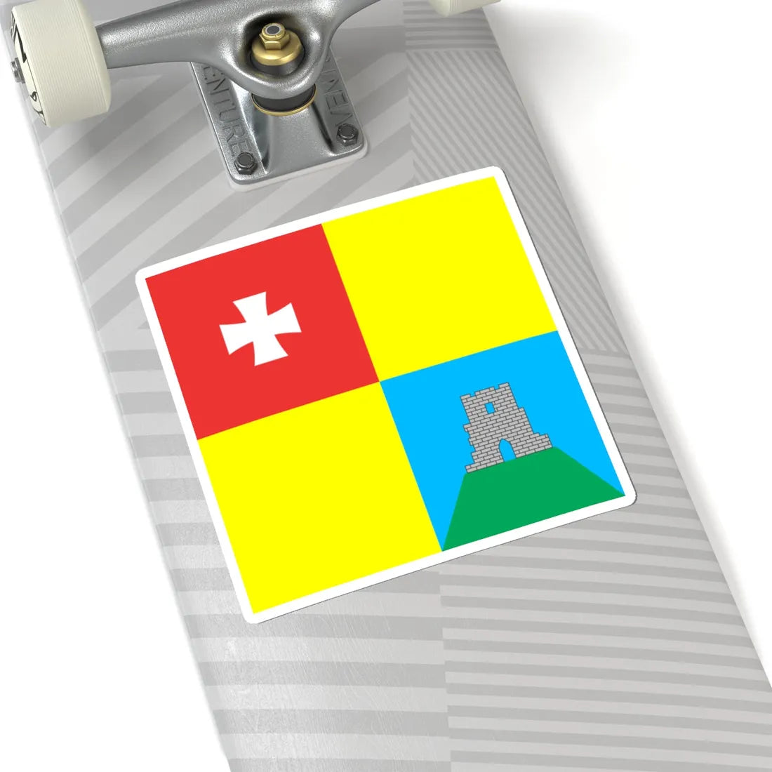 Flag of Kremenets (Ukraine) STICKER Vinyl Kiss-Cut Decal - The Sticker Space