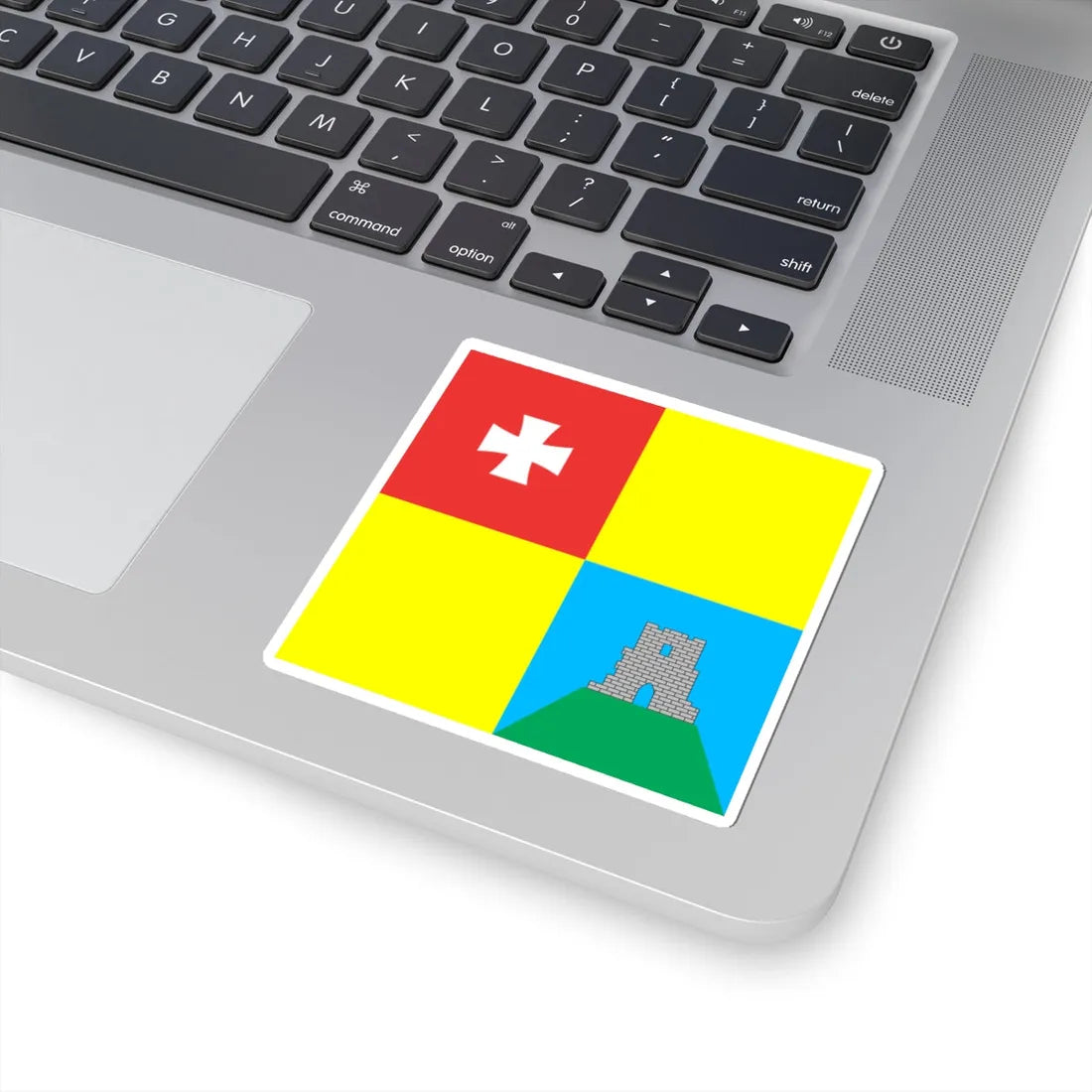 Flag of Kremenets (Ukraine) STICKER Vinyl Kiss-Cut Decal - The Sticker Space