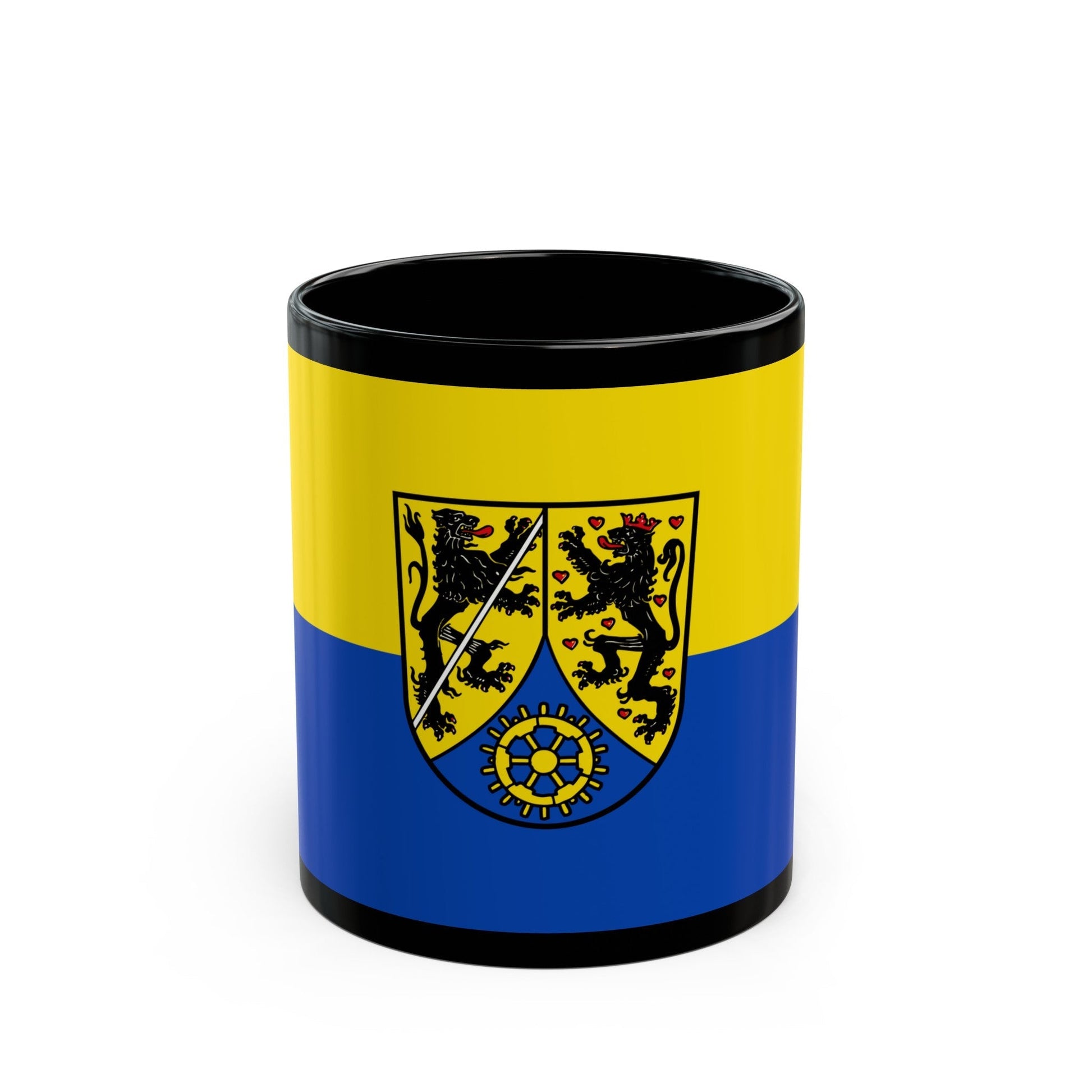 Flag of Kronach Germany - Black Coffee Mug-11oz-The Sticker Space