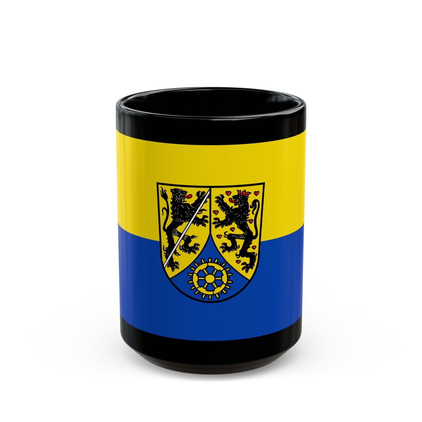 Flag of Kronach Germany - Black Coffee Mug-15oz-The Sticker Space