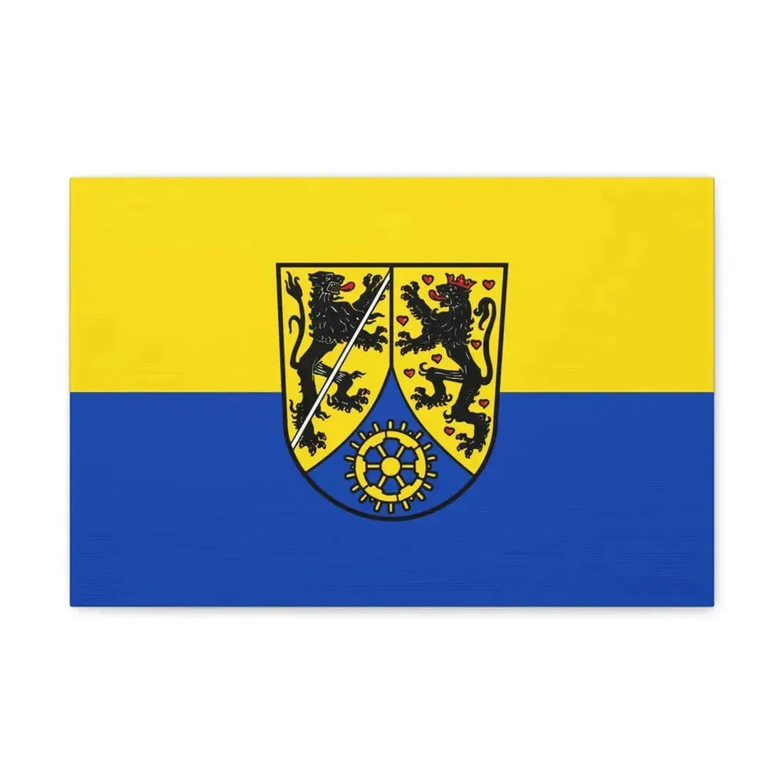 Flag of Kronach Germany - Canvas Wall Art 18″ x 12″ 1.25" - The Sticker Space
