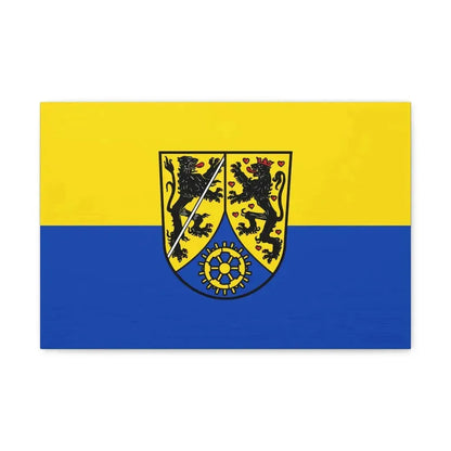 Flag of Kronach Germany - Canvas Wall Art 18″ x 12″ 1.25" - The Sticker Space