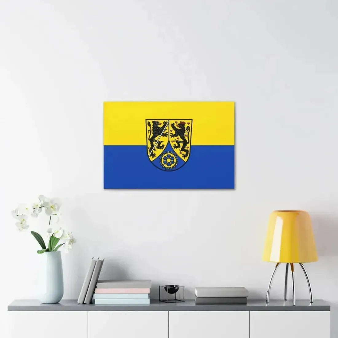 Flag of Kronach Germany - Canvas Wall Art - The Sticker Space