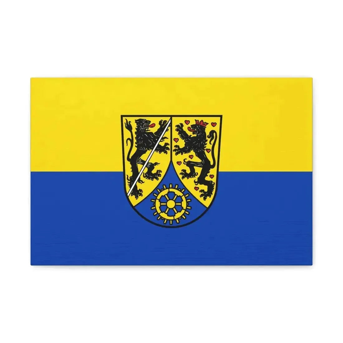 Flag of Kronach Germany - Canvas Wall Art - The Sticker Space