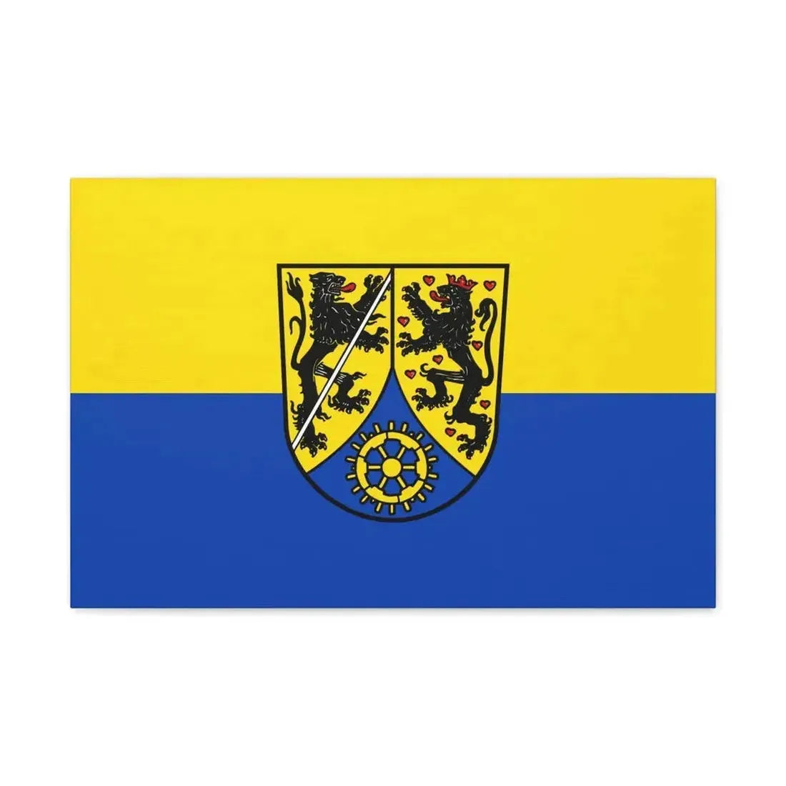 Flag of Kronach Germany - Canvas Wall Art - The Sticker Space