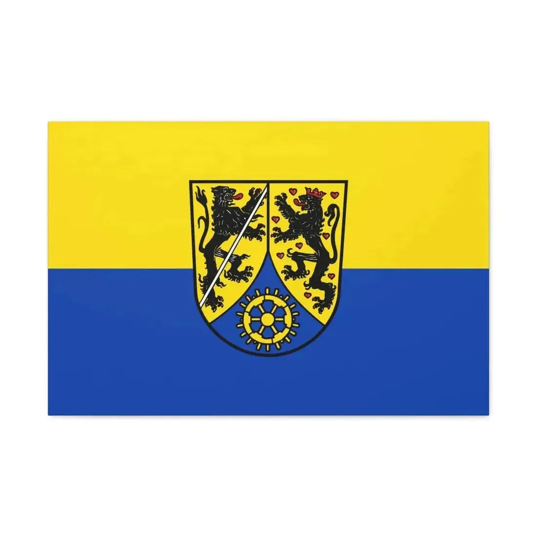 Flag of Kronach Germany - Canvas Wall Art - The Sticker Space