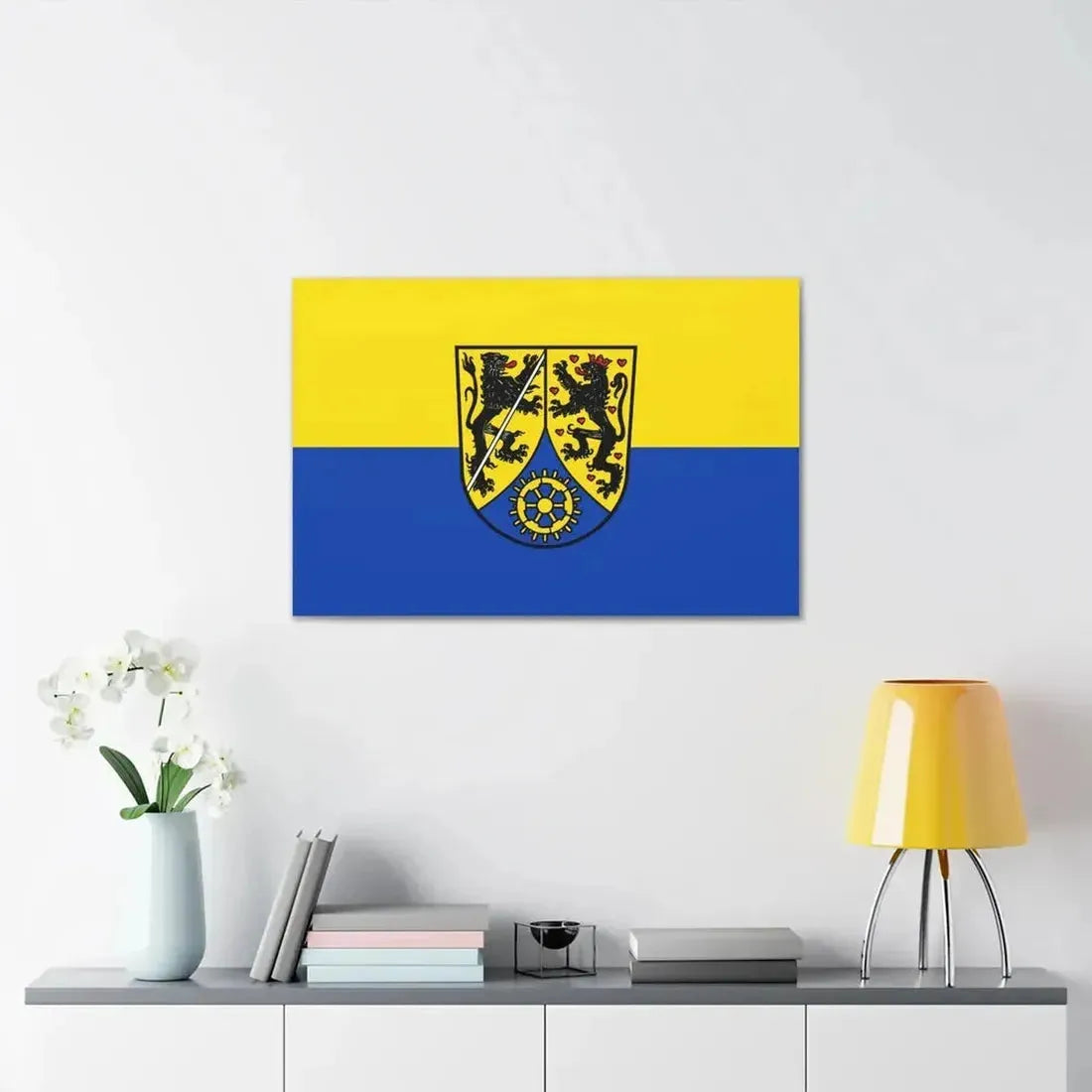 Flag of Kronach Germany - Canvas Wall Art - The Sticker Space