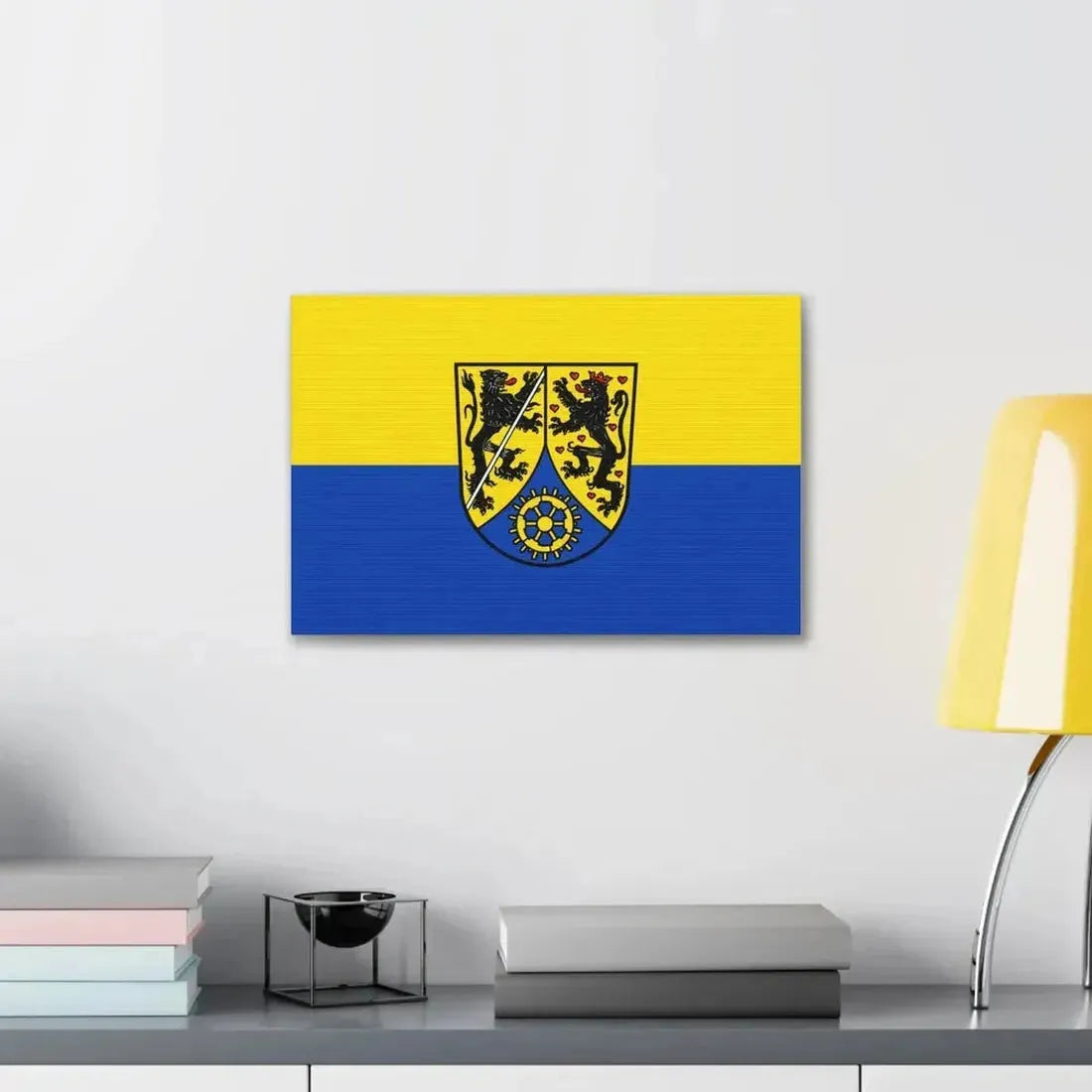 Flag of Kronach Germany - Canvas Wall Art - The Sticker Space