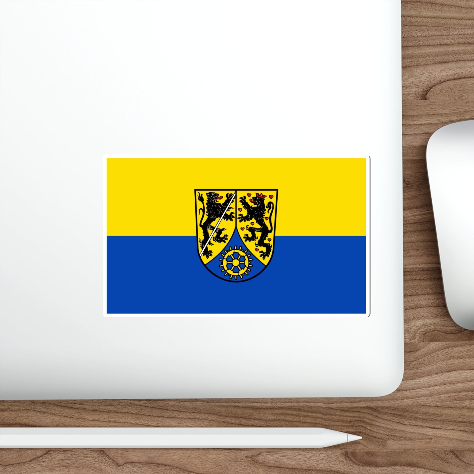 Flag of Kronach Germany STICKER Vinyl Die-Cut Decal-The Sticker Space