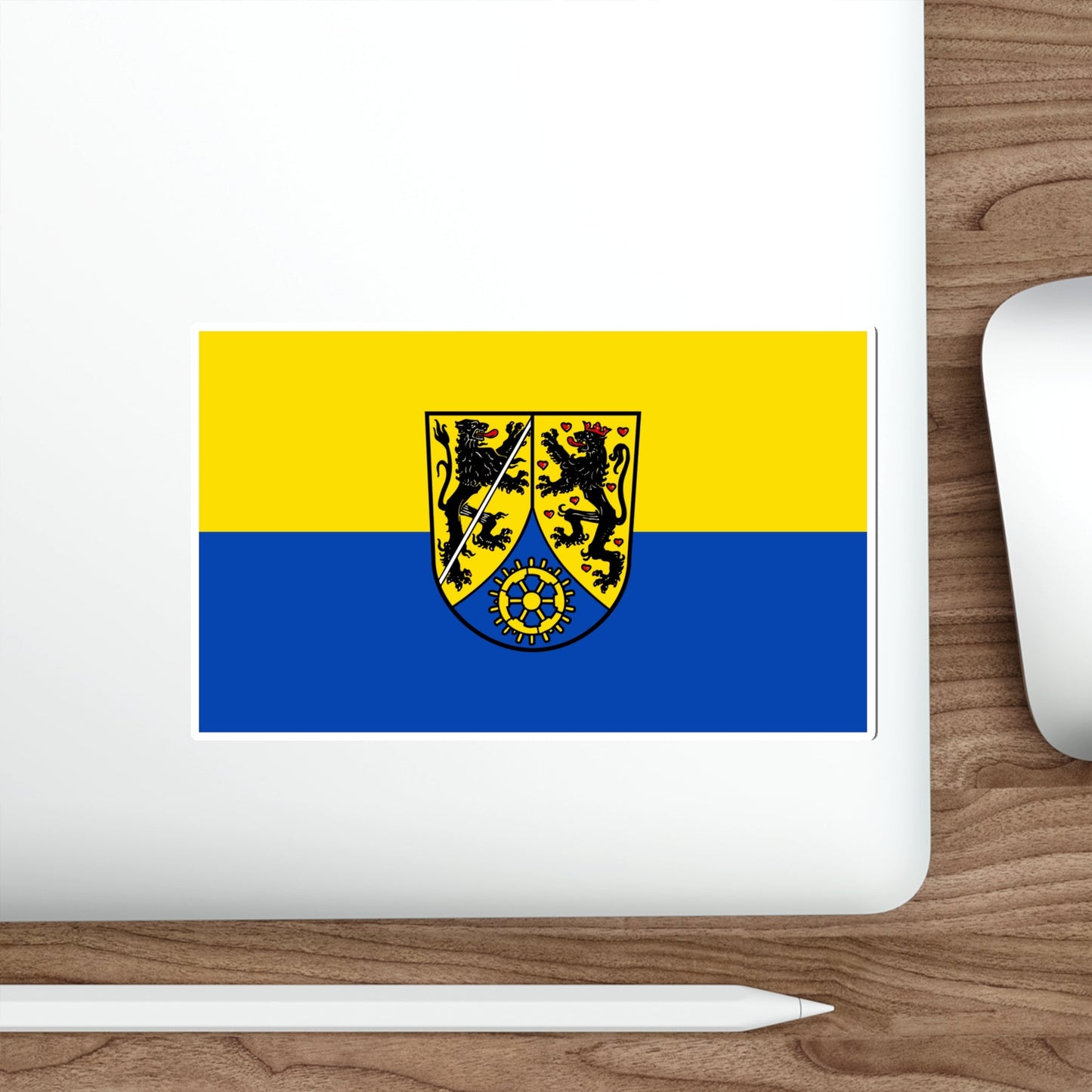 Flag of Kronach Germany STICKER Vinyl Die-Cut Decal-The Sticker Space