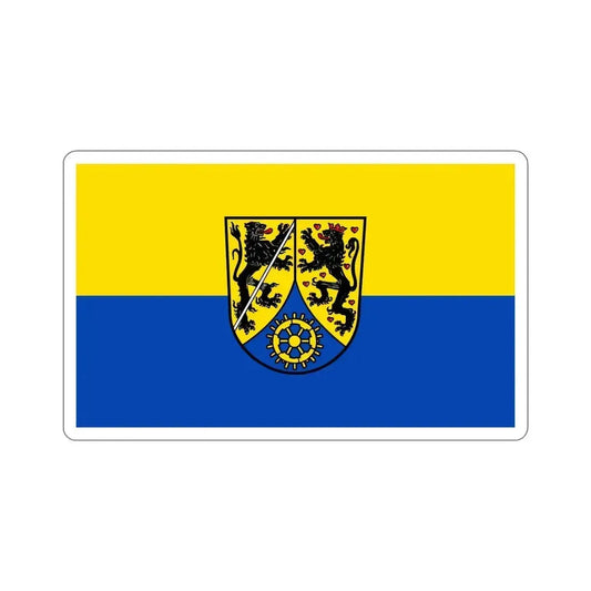Flag of Kronach Germany STICKER Vinyl Die-Cut Decal 6 Inch - The Sticker Space