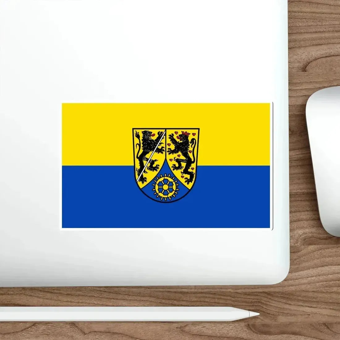 Flag of Kronach Germany STICKER Vinyl Die-Cut Decal - The Sticker Space