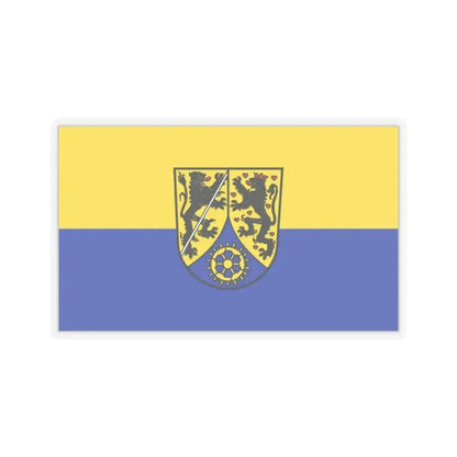 Flag of Kronach Germany - STICKER Vinyl Kiss-Cut Decal 2 Inch Transparent - The Sticker Space