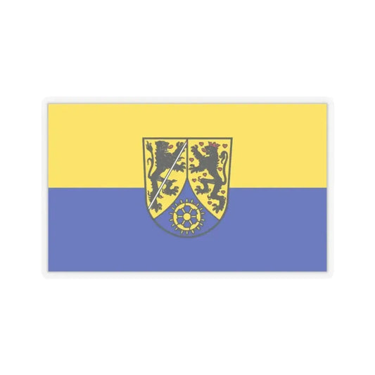 Flag of Kronach Germany - STICKER Vinyl Kiss-Cut Decal 2 Inch Transparent - The Sticker Space