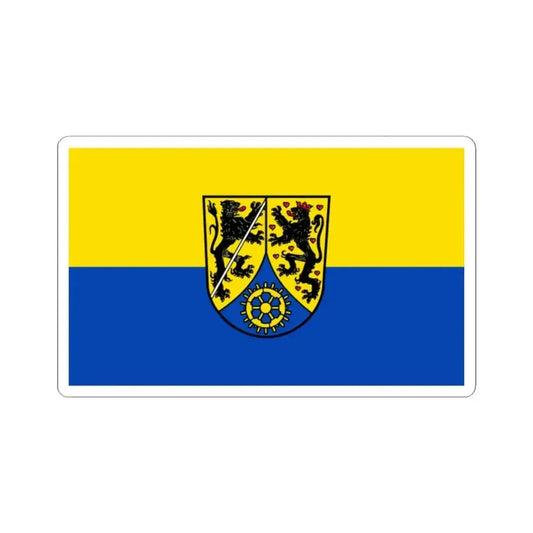 Flag of Kronach Germany - STICKER Vinyl Kiss-Cut Decal 2 Inch White - The Sticker Space