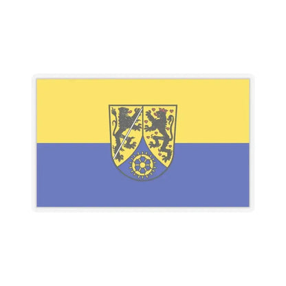 Flag of Kronach Germany - STICKER Vinyl Kiss-Cut Decal 3 Inch Transparent - The Sticker Space