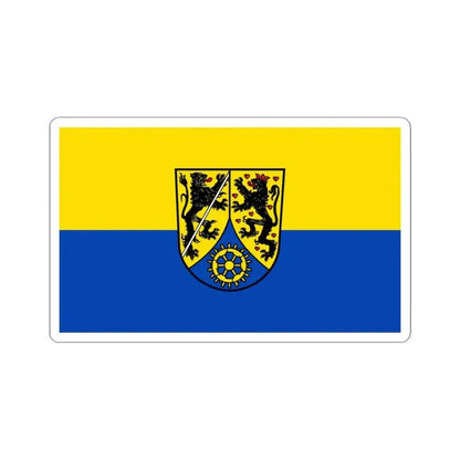 Flag of Kronach Germany - STICKER Vinyl Kiss-Cut Decal 3 Inch White - The Sticker Space