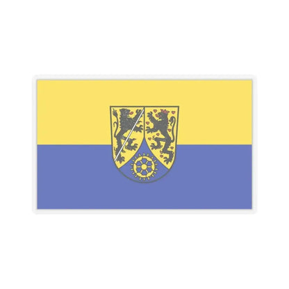 Flag of Kronach Germany - STICKER Vinyl Kiss-Cut Decal 4 Inch Transparent - The Sticker Space