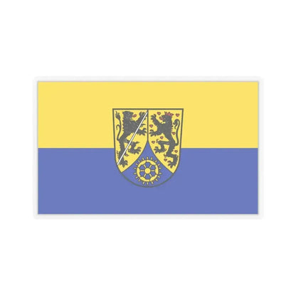 Flag of Kronach Germany - STICKER Vinyl Kiss-Cut Decal 6 Inch Transparent - The Sticker Space