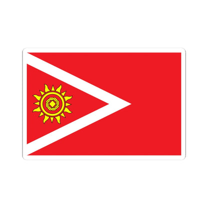 Flag of Kropyvnytskyi Raion (Ukraine) STICKER Vinyl Kiss-Cut Decal 3 Inch White - The Sticker Space