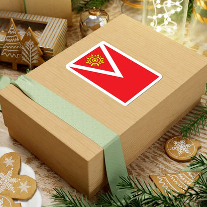 Flag of Kropyvnytskyi Raion (Ukraine) STICKER Vinyl Kiss-Cut Decal - The Sticker Space