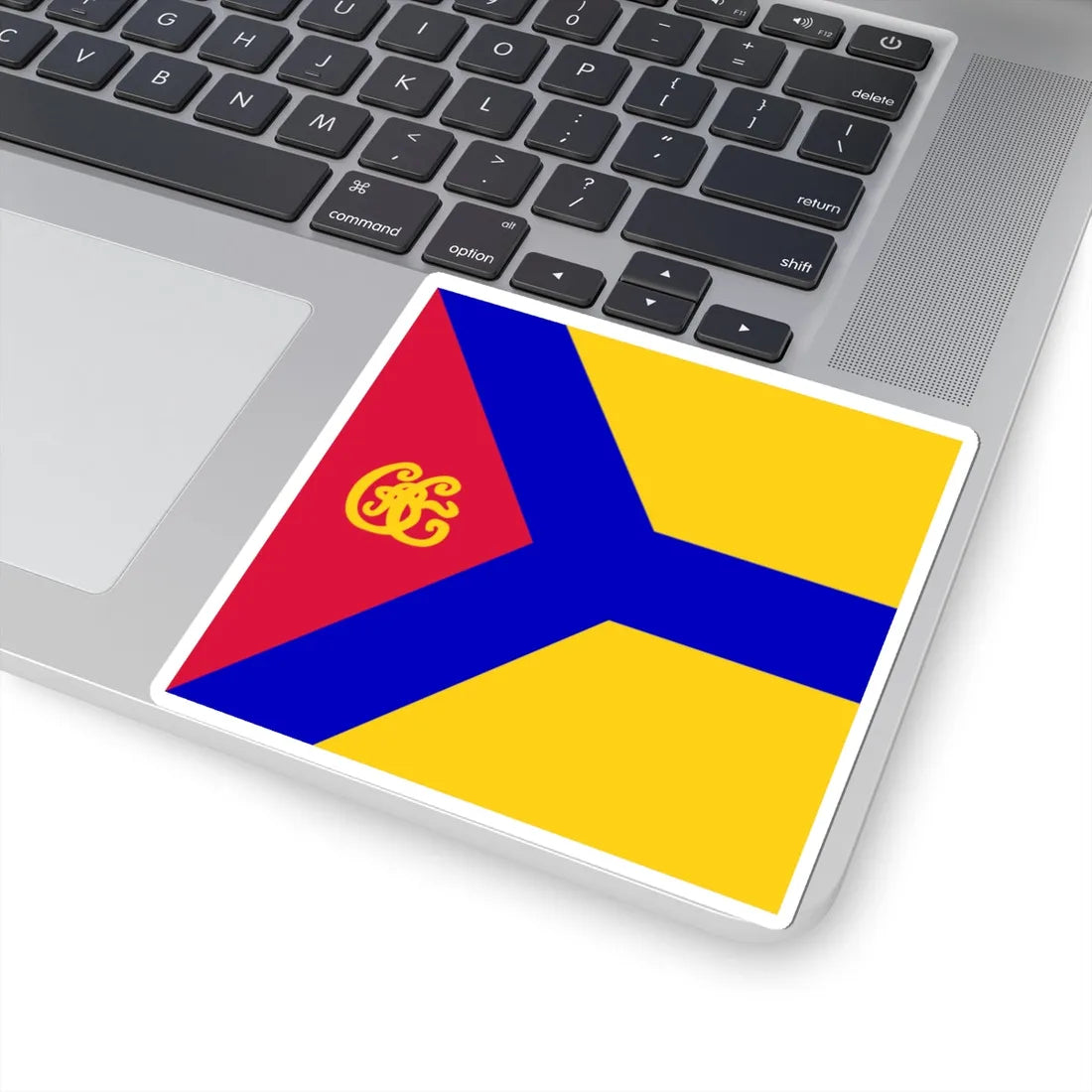 Flag of Kropyvnytskyi (Ukraine) STICKER Vinyl Kiss-Cut Decal - The Sticker Space
