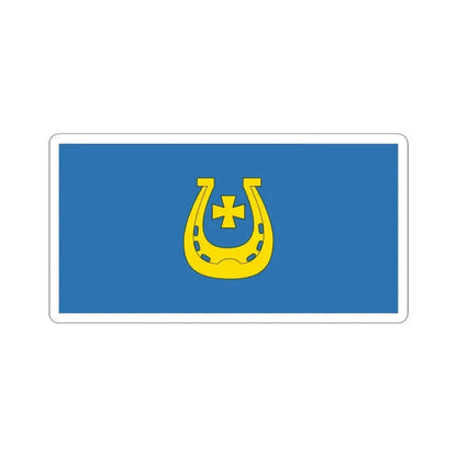 Flag of Kruhlaje (Belarus) STICKER Vinyl Kiss-Cut Decal 3 Inch White - The Sticker Space