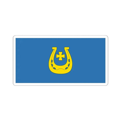 Flag of Kruhlaje (Belarus) STICKER Vinyl Kiss-Cut Decal 4 Inch White - The Sticker Space