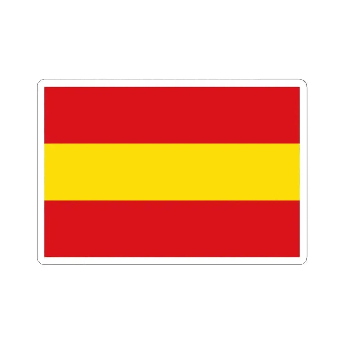 Flag of Kruishoutem (Belgium) STICKER Vinyl Kiss-Cut Decal 2 Inch White - The Sticker Space