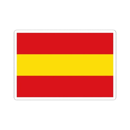Flag of Kruishoutem (Belgium) STICKER Vinyl Kiss-Cut Decal 2 Inch White - The Sticker Space